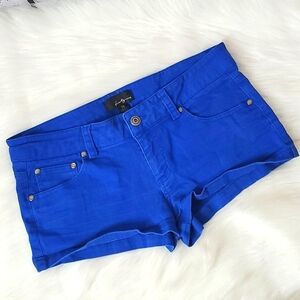 Forever Twenty One Dark Navy Blue Low Rise Cotton Denim Jean Shorts Size 28